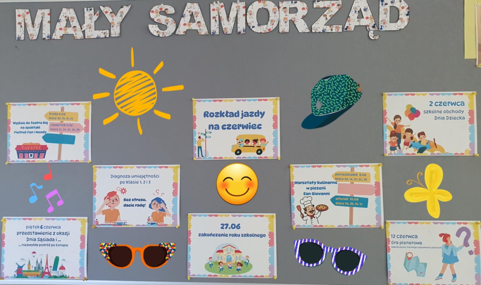 Rozkład jazdy na czerwiec w klasach 1-3