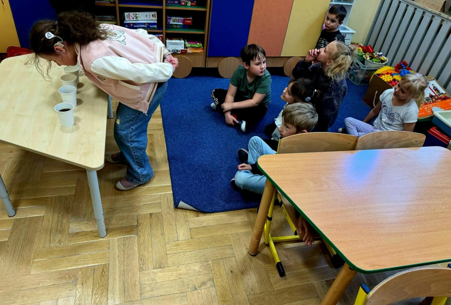 Odwiedziny studentów w przedszkolu