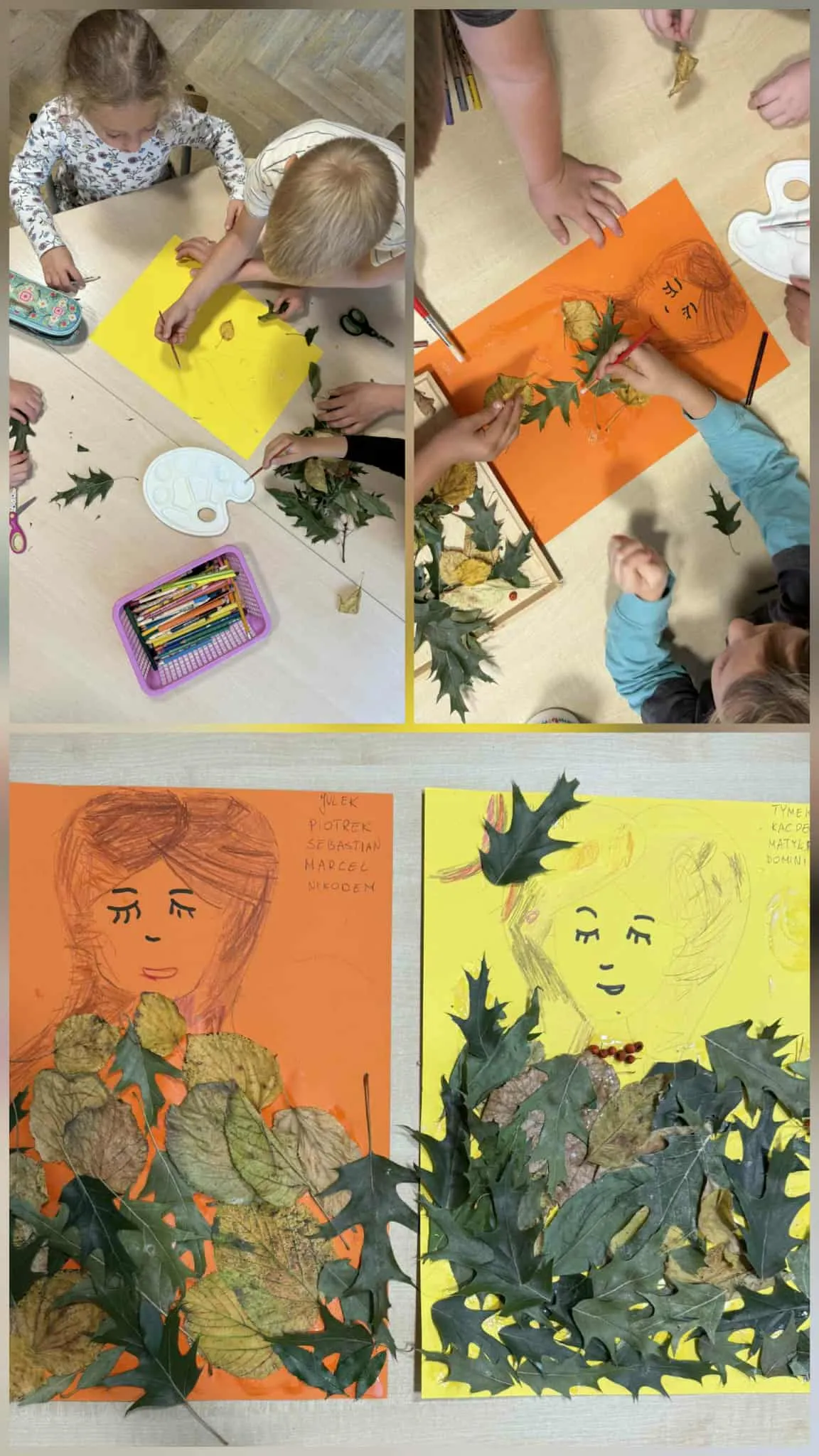 Jesienne prace przedszkolaków