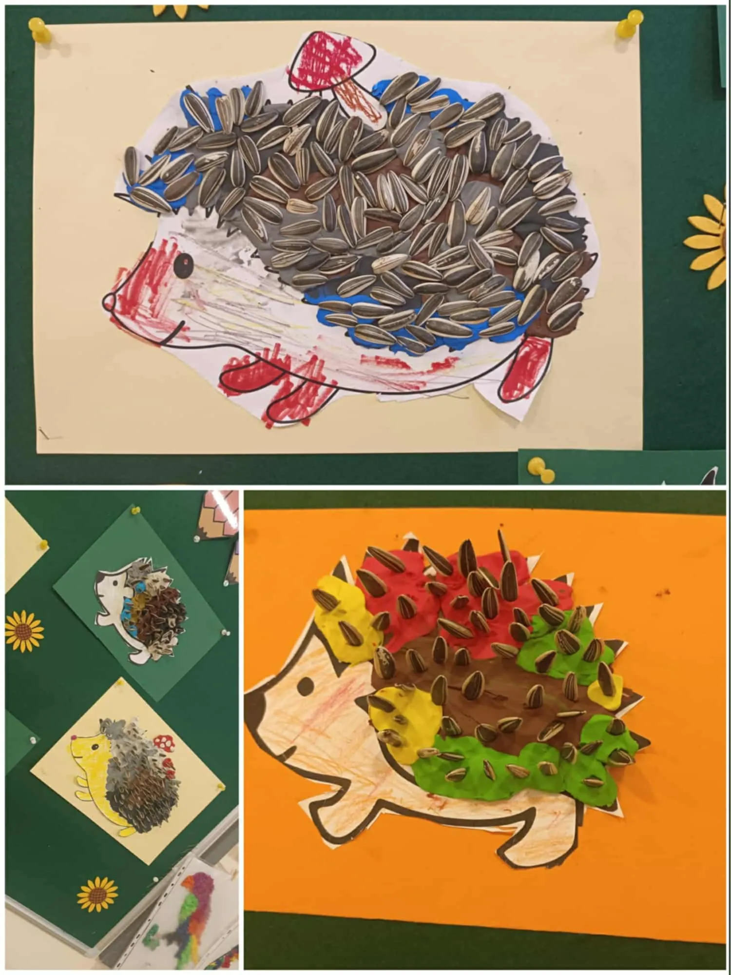 Prace plastyczne jesienne jeże