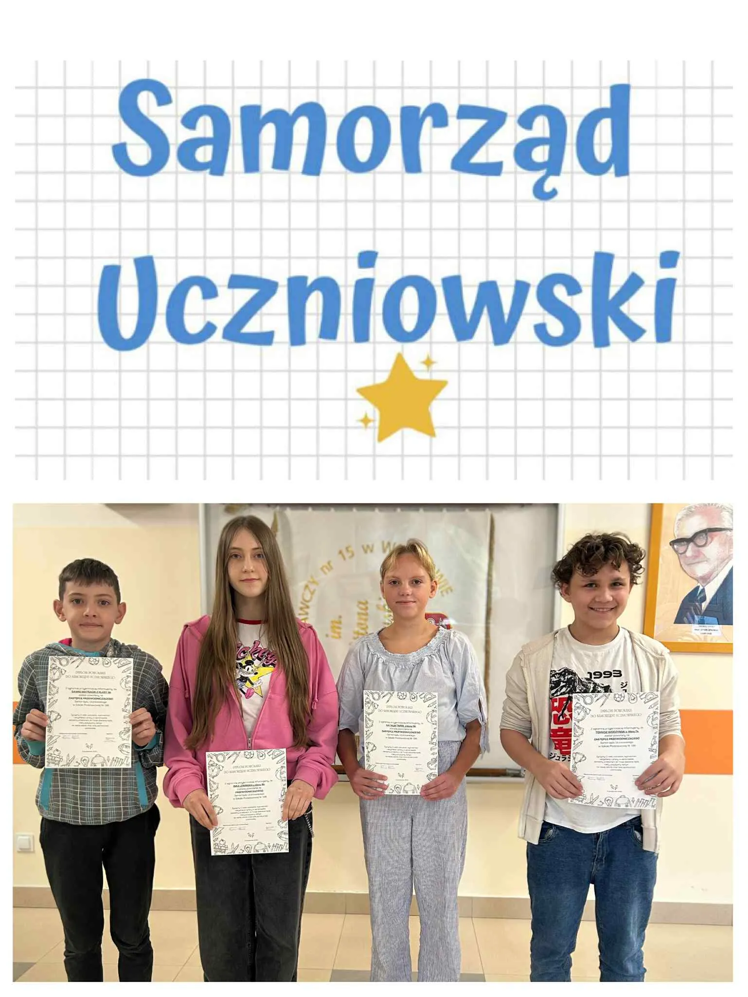 Przedstawiciele samorządu uczniowskiego
