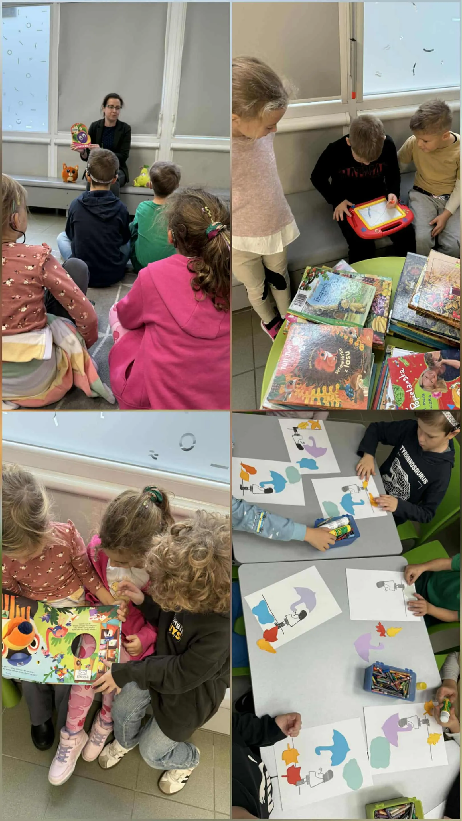 Przedszkolaki w bibliotece na Chłodnej 