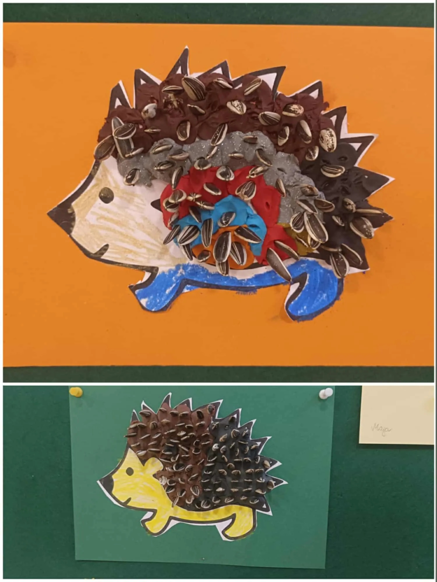 Prace plastyczne jesienne jeże