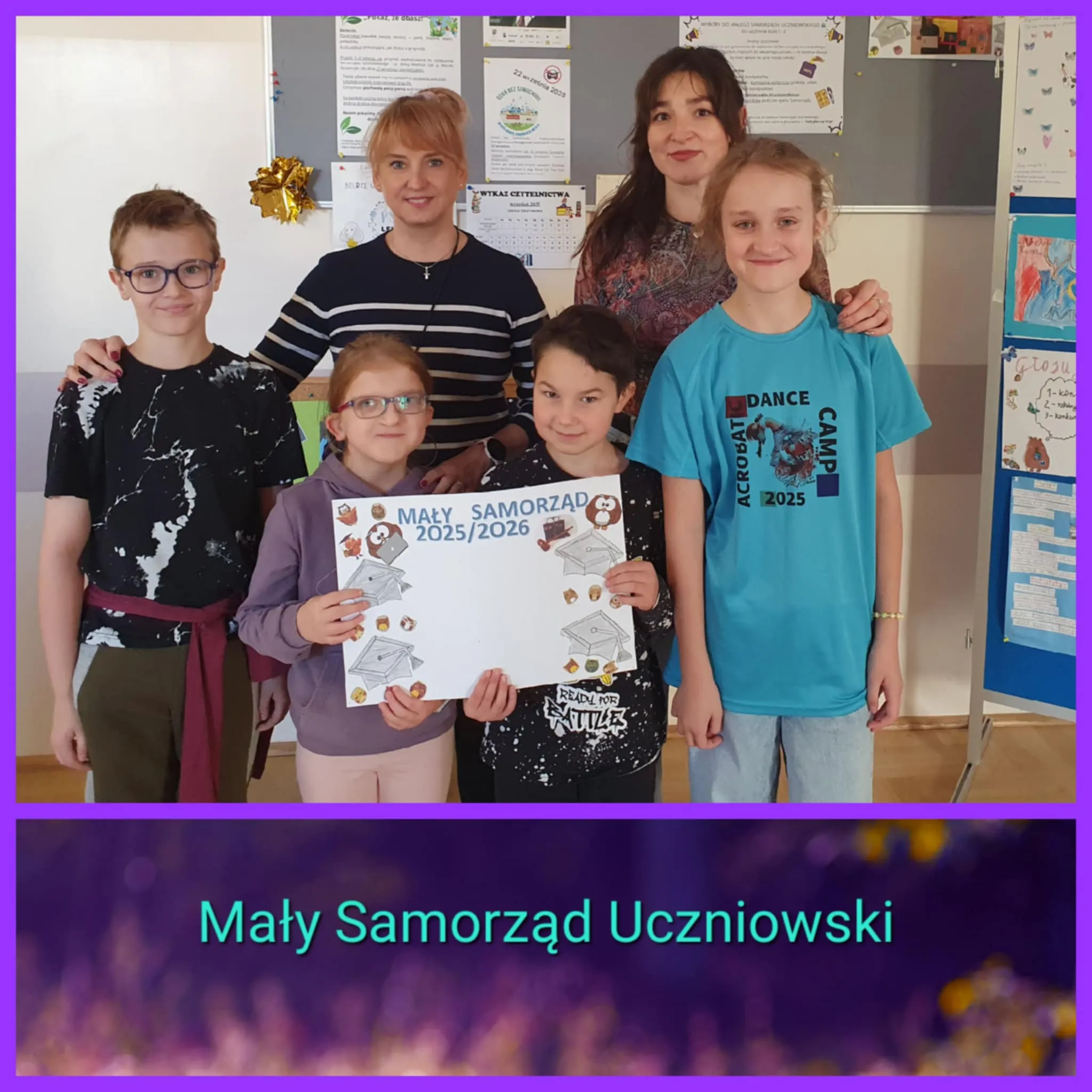 Członkowie Małego Samorządu Uczniowskiego