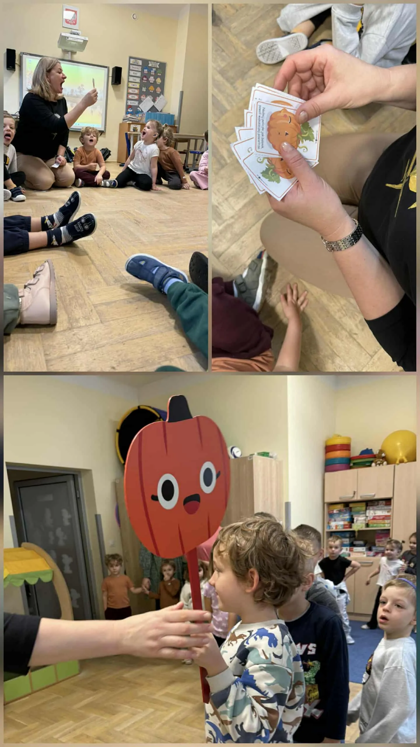 Kolaż zdjęć z dnia dyni