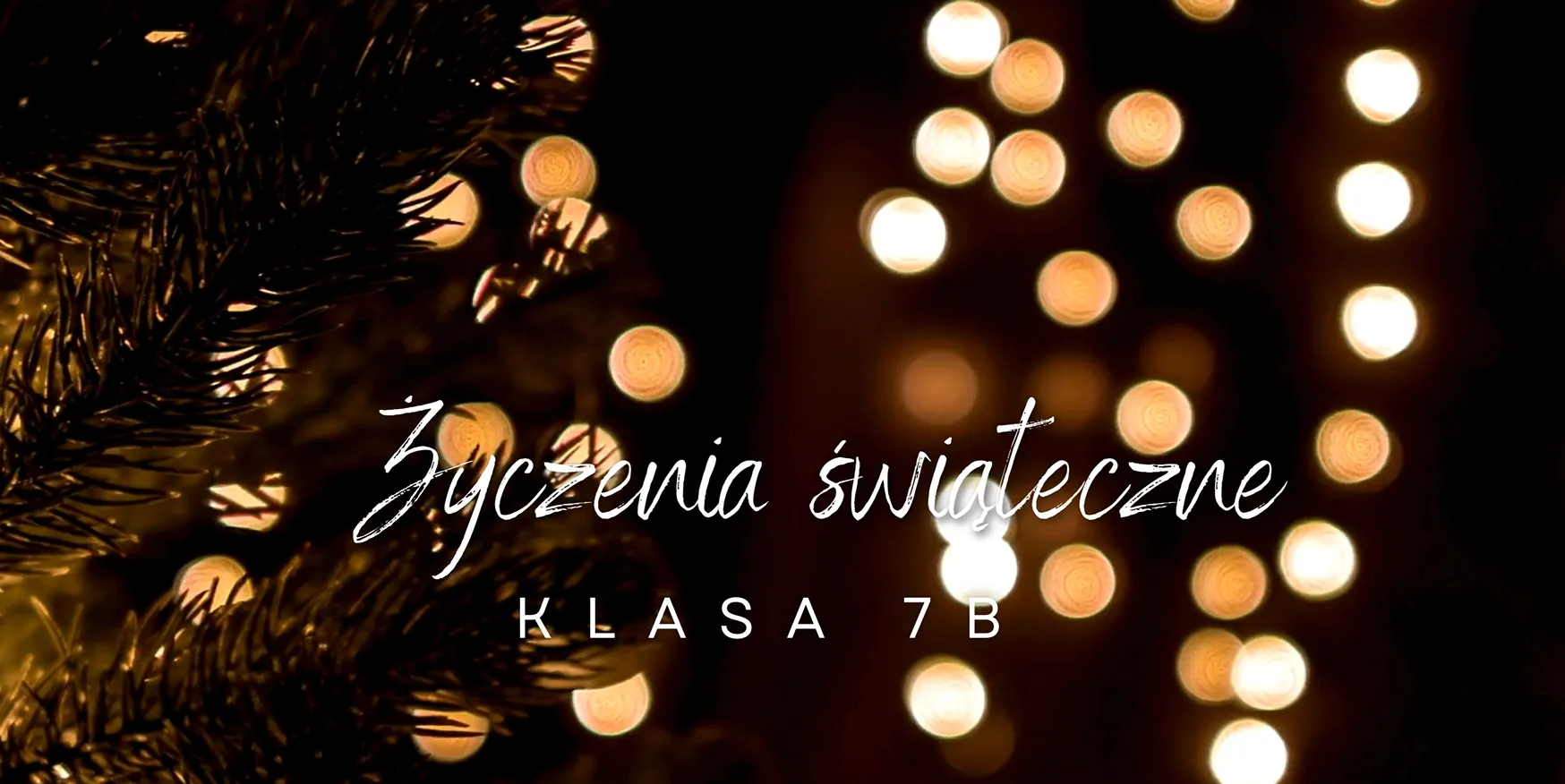 zrzut z ekranu z filmiku życzenia świąteczne