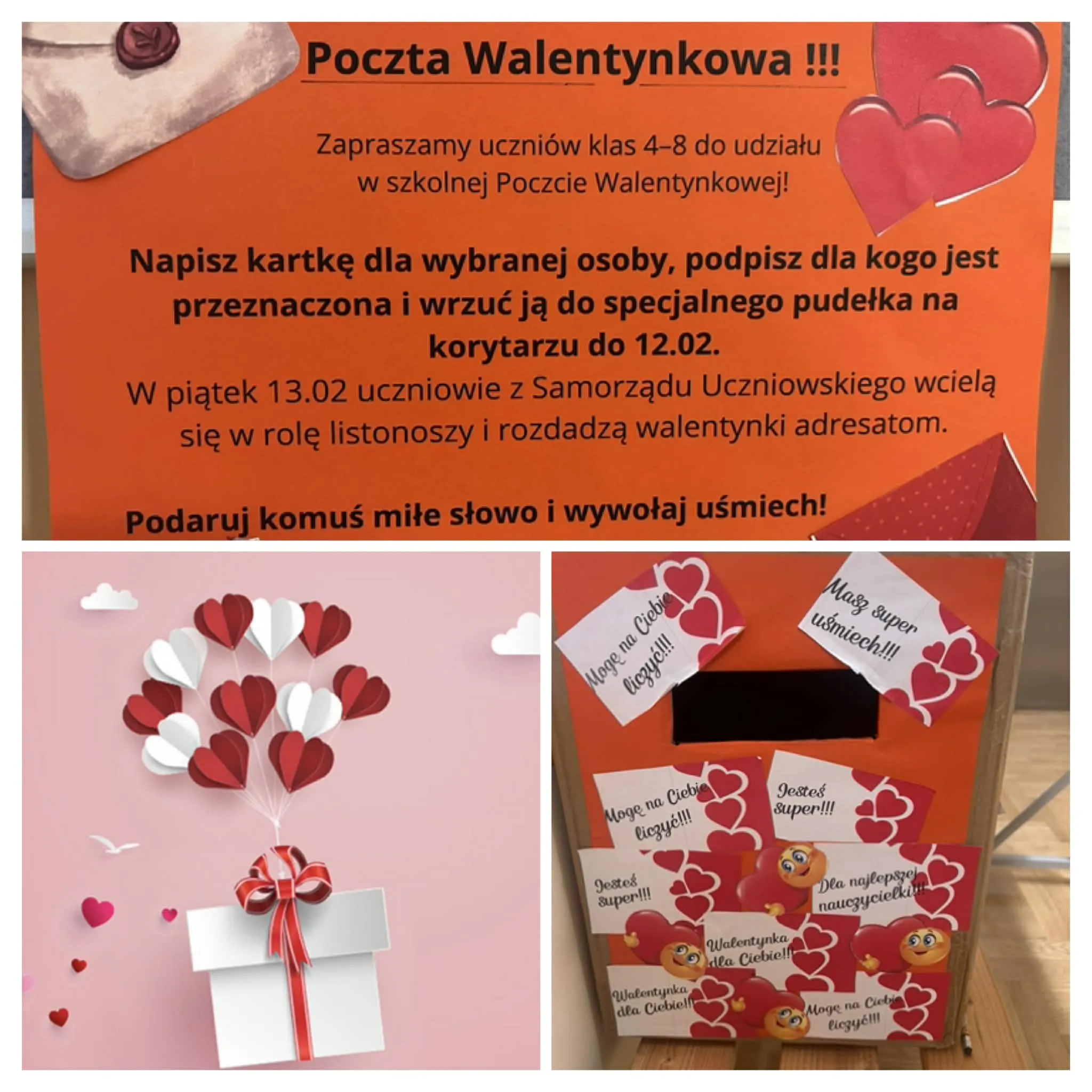 Poczta walentynkowa dla klas 4–8